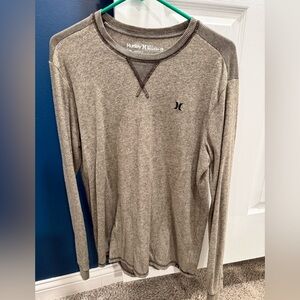 Hurley Men's Heather Gray Long Sleeve Tee